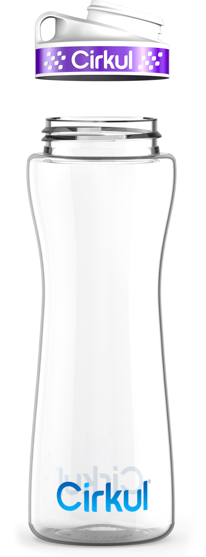 Custom 22oz. Plastic Bottle & Comfort Grip Lid GA32