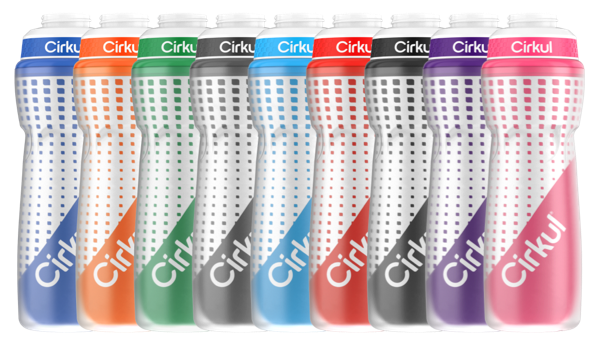 22oz. Insulated Squeeze Plastic Bottle & Sport Lid CL9H