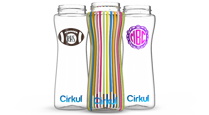 Custom 22oz. Plastic Bottle & Comfort Grip Lid GA32