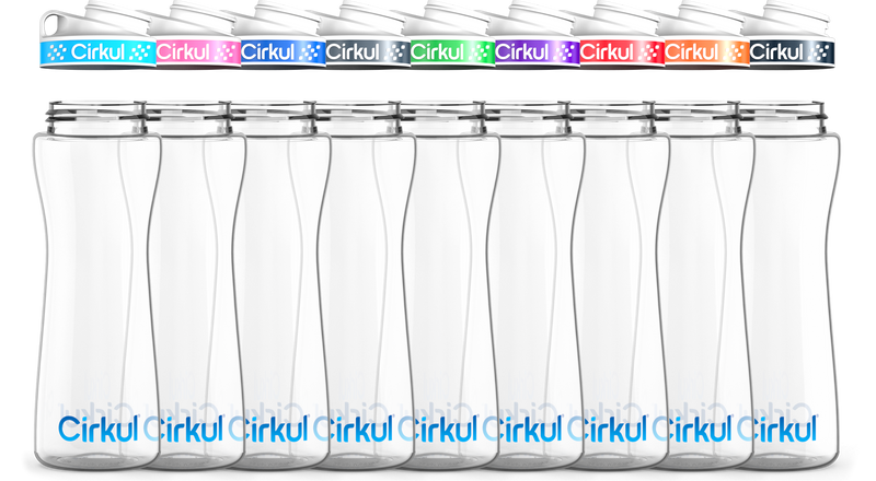 Custom 22oz. Plastic Bottle & Comfort Grip Lid GA32