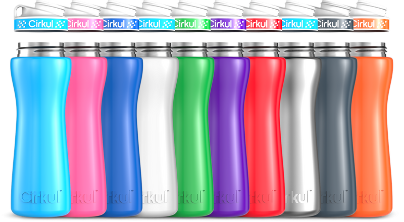 Custom 22oz. Stainless Steel Bottle & Comfort Grip Lid HSRR
