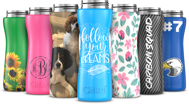 Custom 22oz. Stainless Steel Bottle & Comfort Grip Lid HSRR